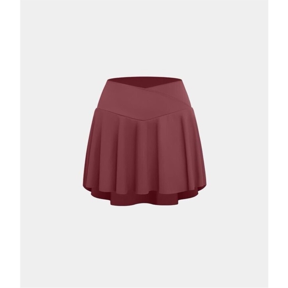 Halara Softly Zero Airy High Waist Crossover Pockets Cool Touch Skirt Size Large